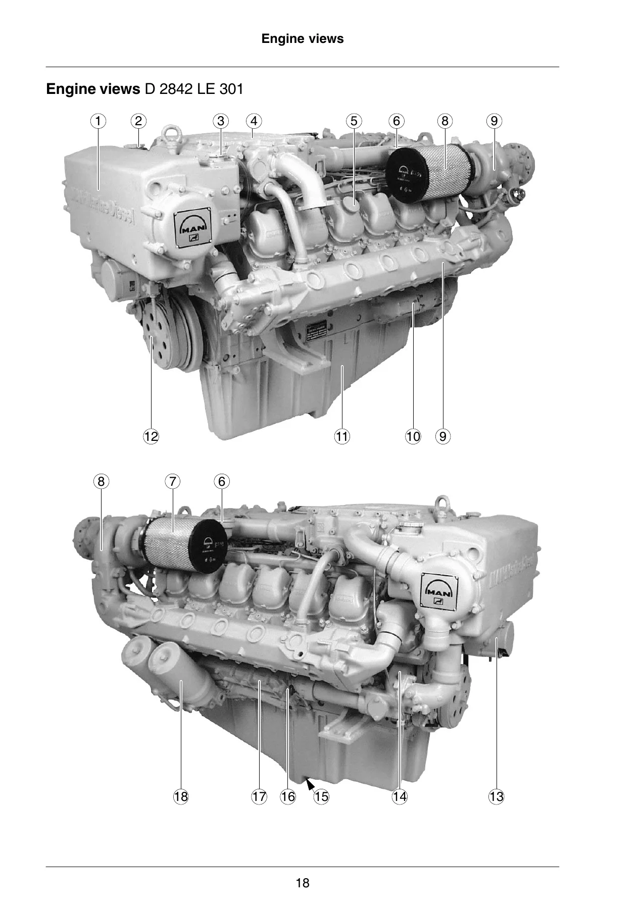 MAN D2840 LE 301 & D2842 LE 301 Marine Diesel Engine Repair Manual (PDF) - Image 2