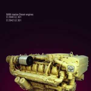 MAN D2840 LE 301 & D2842 LE 301 Marine Diesel Engine Repair Manual (PDF)