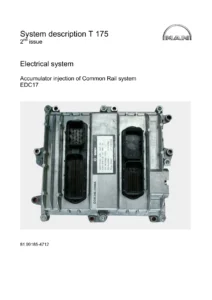 MAN EDC17 Common Rail System Description Manual - D08 D20 D26 Truck & Bus Engines PDF