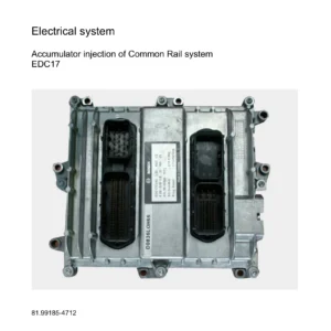 MAN EDC17 Common Rail System Description Manual - D08 D20 D26 Truck & Bus Engines PDF