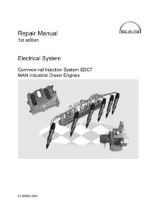 MAN Industrial Diesel Engines EDC7 Common-rail Injection System Repair Manual 51.99598-8341 - PDF Download