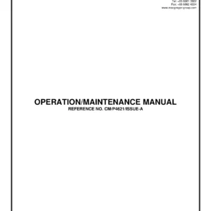 MacGREGOR Plimsoll Deck Machinery Operation & Maintenance Manual CM/P4621 Issue A - 80T BP Rotor Tug Winch & Windlass
