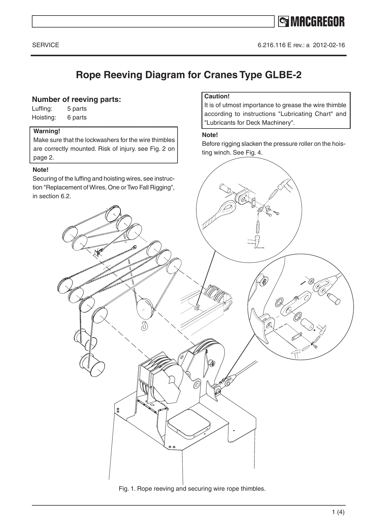 MacGregor GLBE3025-2/2425gr Deck Crane Instruction and Parts Manual - PDF Download - Image 3