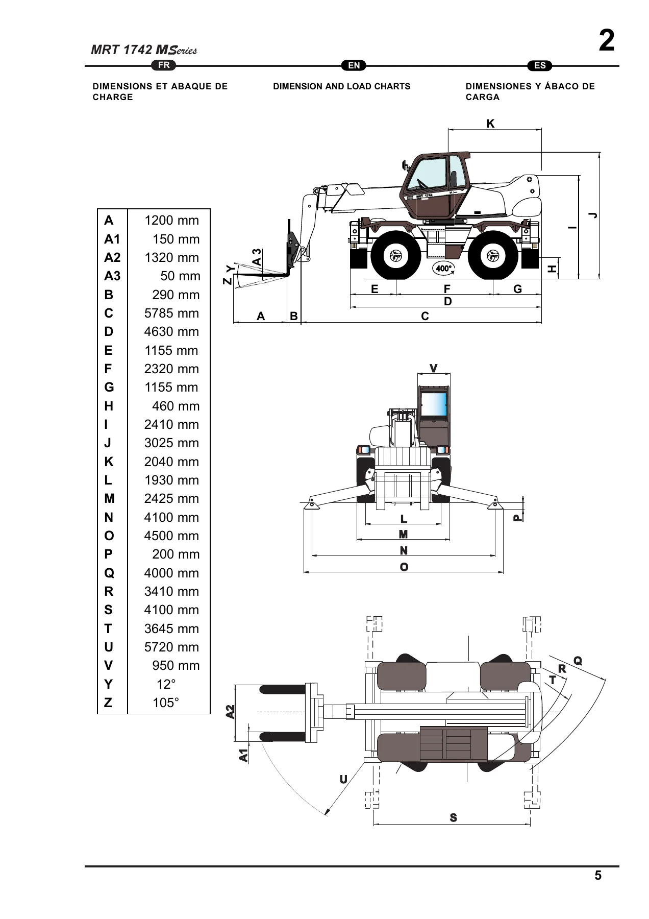 Manitou MRT 1742 M Series Telescopic Handler User Handbook - 648095 PDF - Image 2
