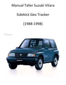 Manual Taller Suzuki Vitara Sidekick Geo Tracker 1988-1998 - Reparación y Servicio PDF