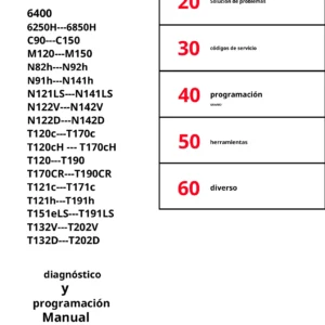 Manual de Diagnóstico y Programación Valtra Multiserie (6000, C, M, N, T) - AutoControl, Códigos de Servicio y Ajustes PDF