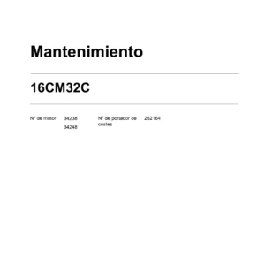 Manual de Mantenimiento Caterpillar 16CM32C - Motor Serie M32 Taller PDF