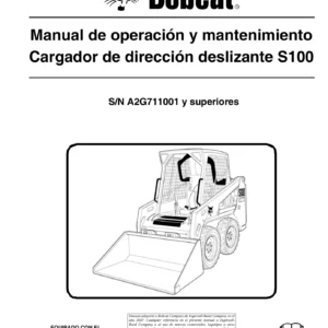 Manual de Operación y Mantenimiento Bobcat S100 – Cargador de Dirección Deslizante S100 (PDF en Español)