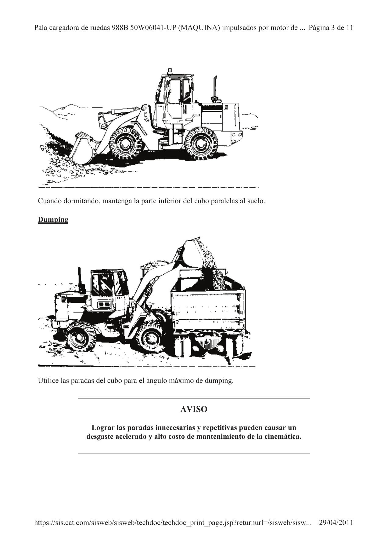 Manual de Operación y Mantenimiento Caterpillar 988B Cargador de Ruedas - PDF en Español - Image 3