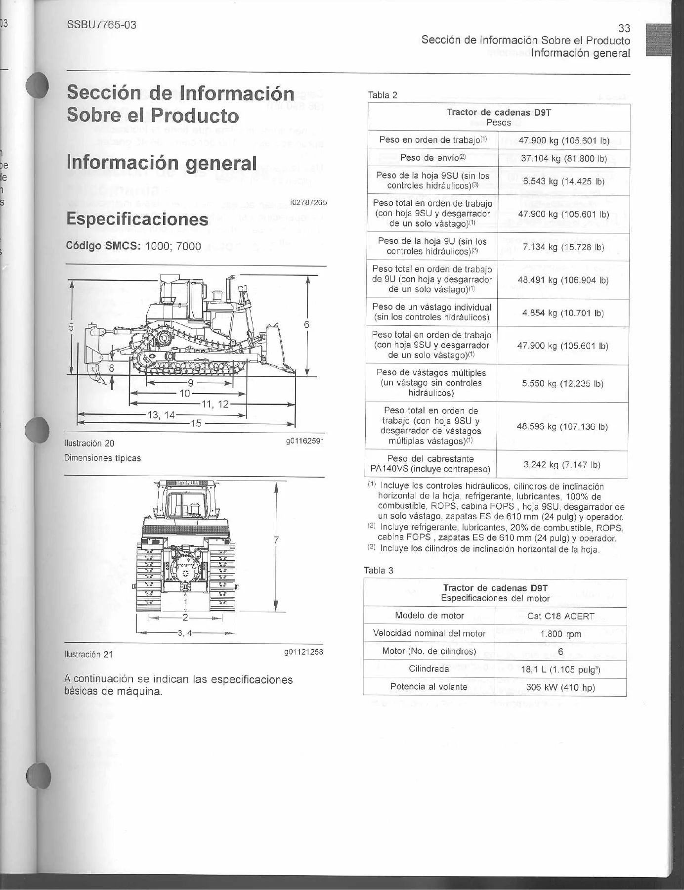 Manual de Operación y Mantenimiento del Tractor de Cadenas Caterpillar D9T en Español - Image 2