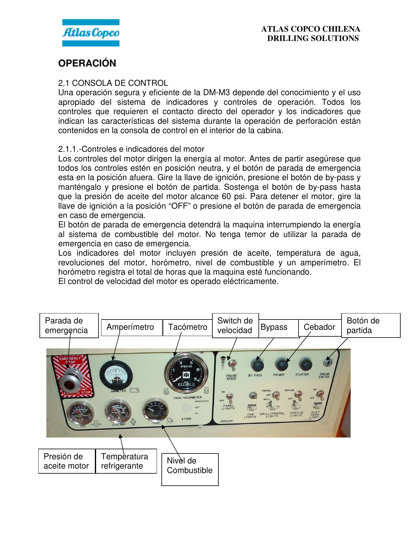 Manual de Seguridad, Operación y Mantenimiento Perforadora Atlas Copco DMM-3 - PDF - Image 2