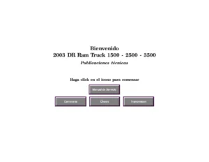 Manual de Servicio Dodge Ram 1500 2500 3500 2003 - Taller y Diagnóstico Completo PDF