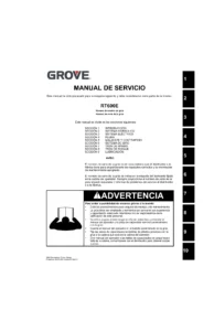 Manual de Servicio Grove RT600E — Grúa Todo Terreno — Descarga PDF en Español