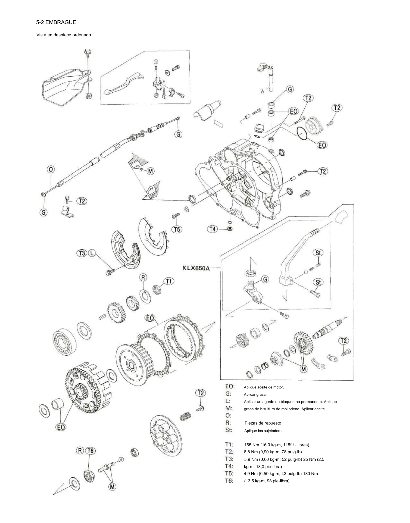 Manual de Servicio Kawasaki KLX650R KLX650 1993 - Descarga PDF Taller Completo - Image 3