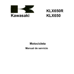 Manual de Servicio Kawasaki KLX650R KLX650 1993 - Descarga PDF Taller Completo