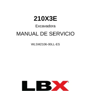 Manual de Servicio LBX Link-Belt 210X3E Excavadora Hidráulica - PDF Completo en Español