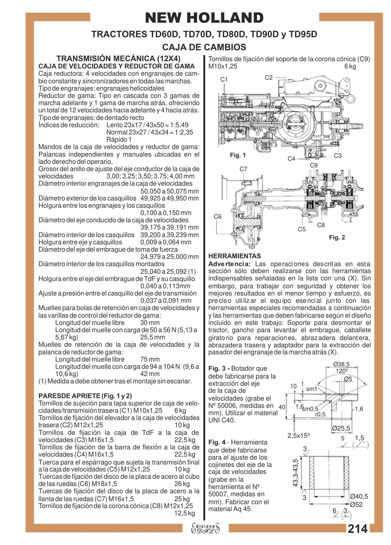 Manual de Servicio de Motores y Cajas de Cambios New Holland Tractores Serie 90, Serie 30, TL, TM y TD60D-TD95D - Image 3