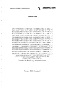 Manual de Servicio y Mantenimiento Zoomlion Serie ZS Plataformas Elevadoras de Tijera Eléctricas - PDF en Español