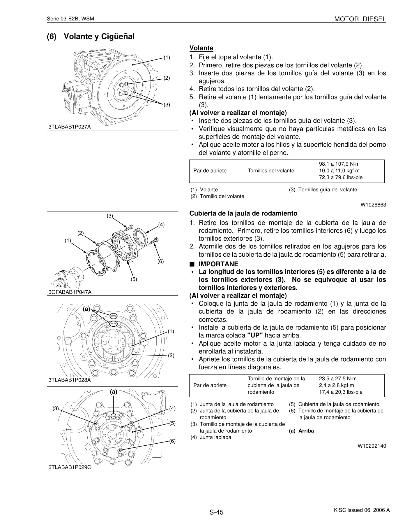 Manual de Taller Motores Diésel Kubota Serie 03-E2B - D1403 D1503 D1703 V1903 V2003 V2203 F2803 - PDF en Español - Image 2