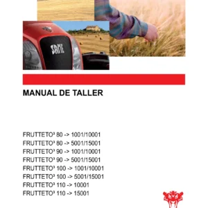 Manual de Taller SAME Frutteto³ 80 90 100 110 - PDF Completo de Servicio y Reparación