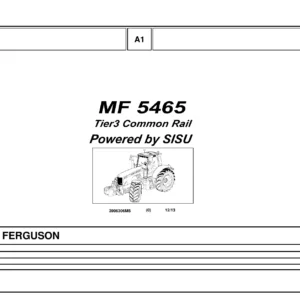 Massey Ferguson 5465 SISU Tier3 Parts Catalog PDF Download - 3906306M5