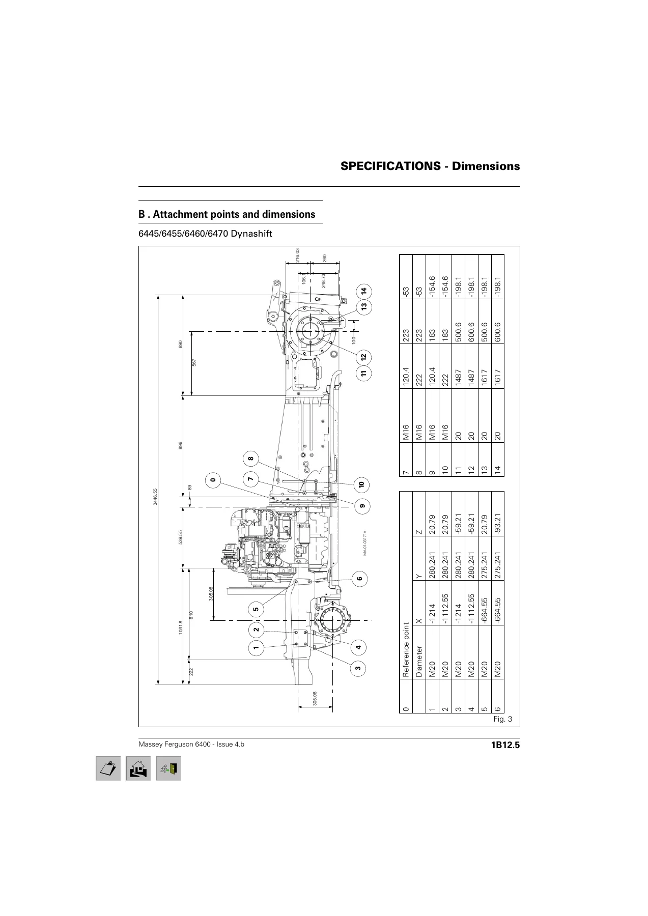 Massey Ferguson 6400 Series Tractor Workshop Service Manual - Introduction, Specifications & Splitting Procedures PDF - Image 3