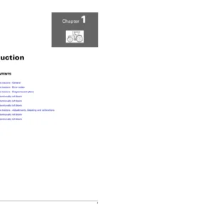 Massey Ferguson 8600 Series Tractor Workshop Manual - Chapter 1 Introduction & Specifications