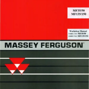 Massey Ferguson MF35 MF50 MF135 MF150 Workshop Service Manual - Complete PDF Repair Guide