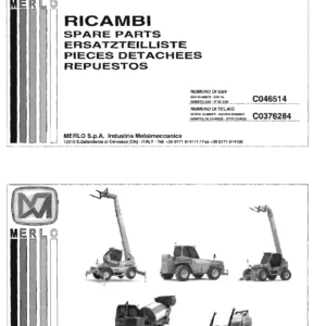 Merlo P32.6TOP Spare Parts Catalogue - Multilingual PDF