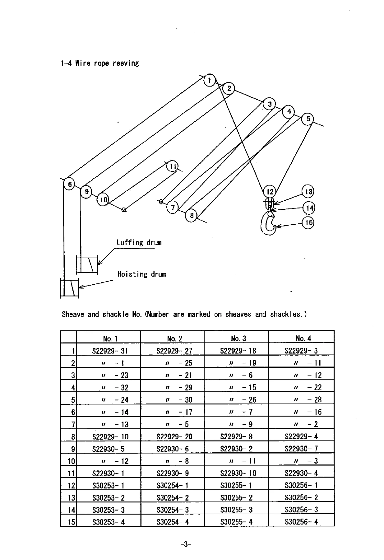 Mitsubishi 30t x 24m (R) Hydraulic Deck Crane Instruction Manual & Finished Plan - Image 3