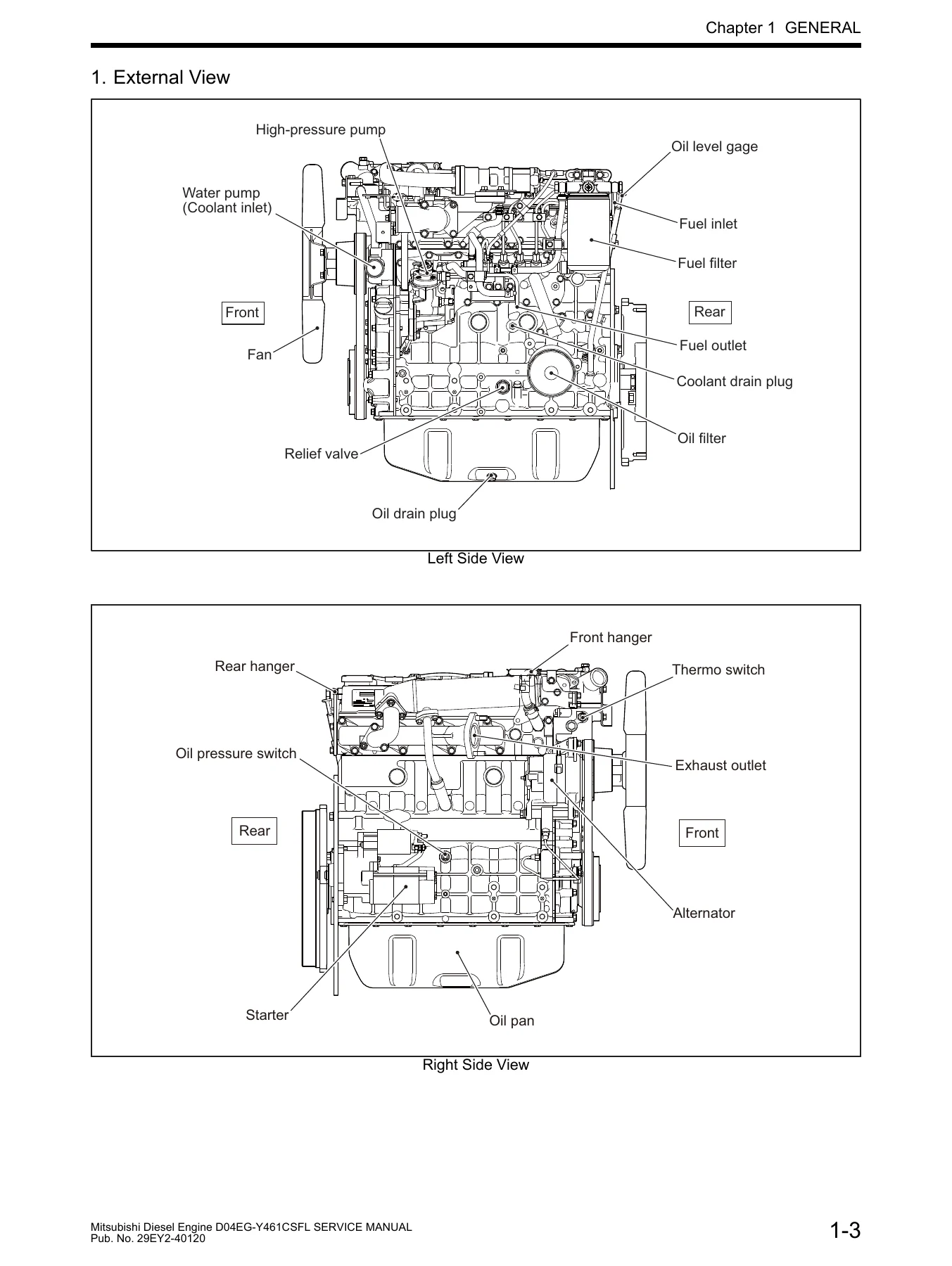Mitsubishi D04EG-Y461CSFL Diesel Engine Service Manual - China Forklift Truck PDF - Image 2