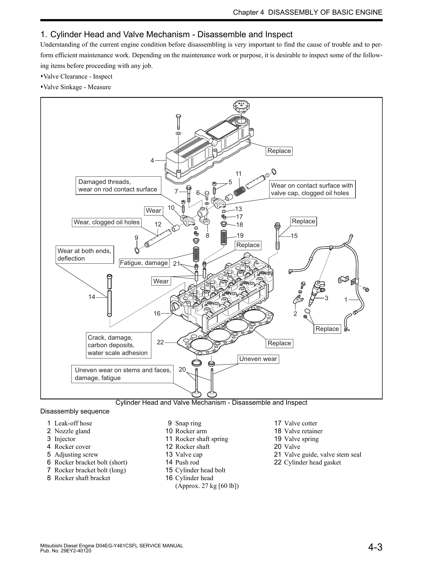 Mitsubishi D04EG-Y461CSFL Diesel Engine Service Manual - China Forklift Truck PDF - Image 3