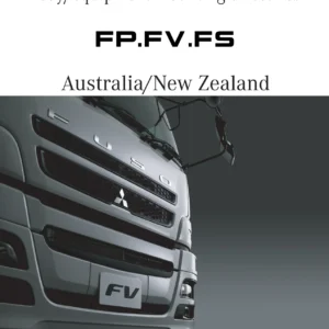 Mitsubishi Fuso FP FV FS Body Equipment Mounting Directives 2013 Australia/New Zealand Technical Manual PDF