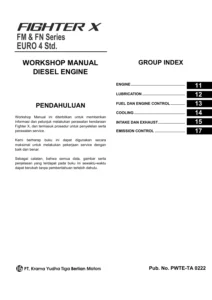 Mitsubishi Fuso Fighter X Euro IV 6M60 Diesel Engine Workshop Manual - PWTE-TA 0222