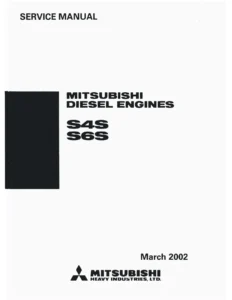 Mitsubishi S4S S6S Diesel Engine Service Manual 99616-10170 PDF Download