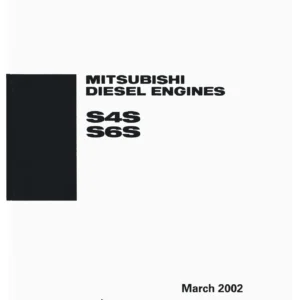 Mitsubishi S4S S6S Diesel Engine Service Manual 99616-10170 PDF Download