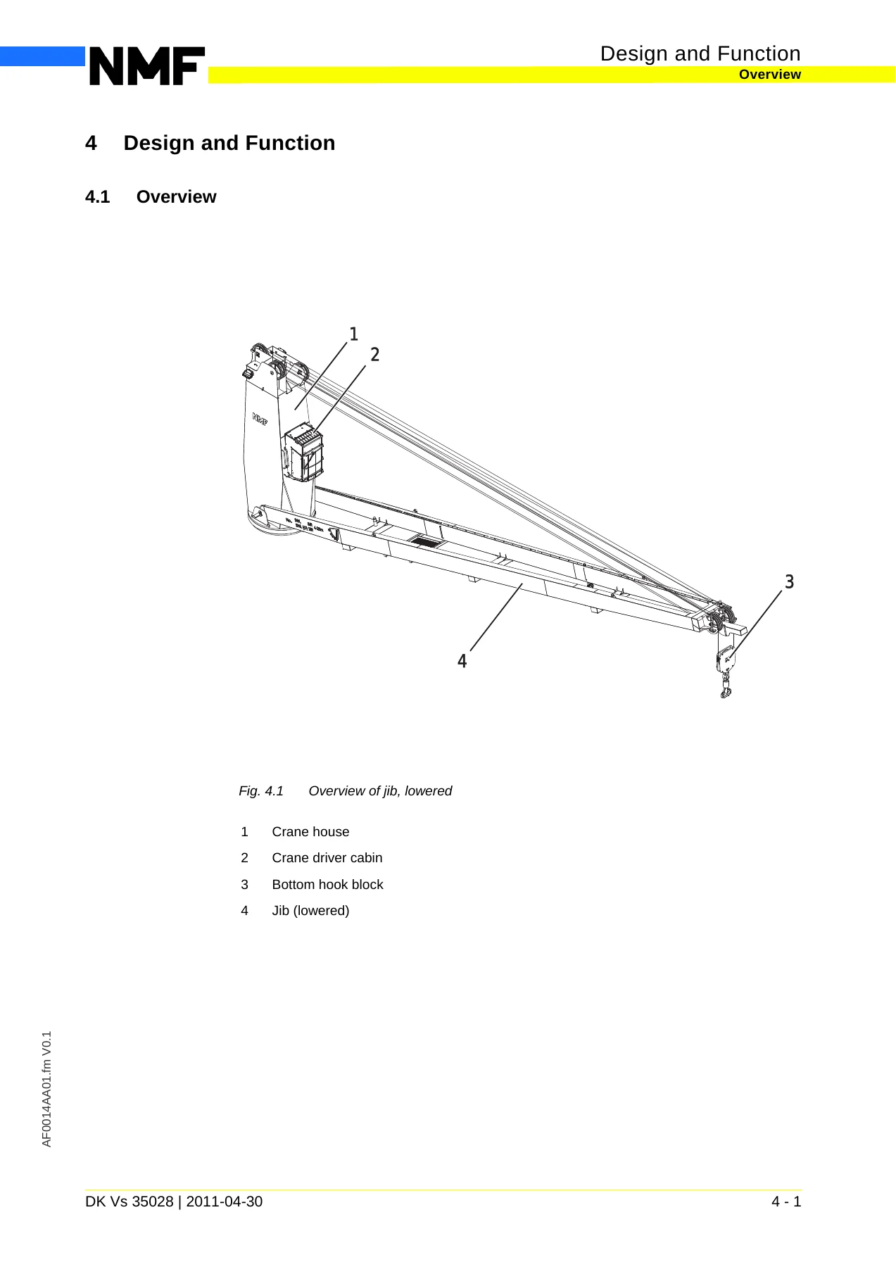 NMF DK Vs 35028 Board Crane Instruction Manual - Job 83085 - 35t Capacity - Image 2