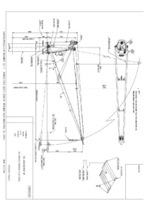Nantong Masada Mitsubishi 36t x 28m Hydraulic Deck Crane Finished Plans Hull HT037