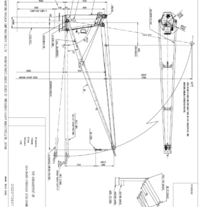 Nantong Masada Mitsubishi 36t x 28m Hydraulic Deck Crane Finished Plans Hull HT037