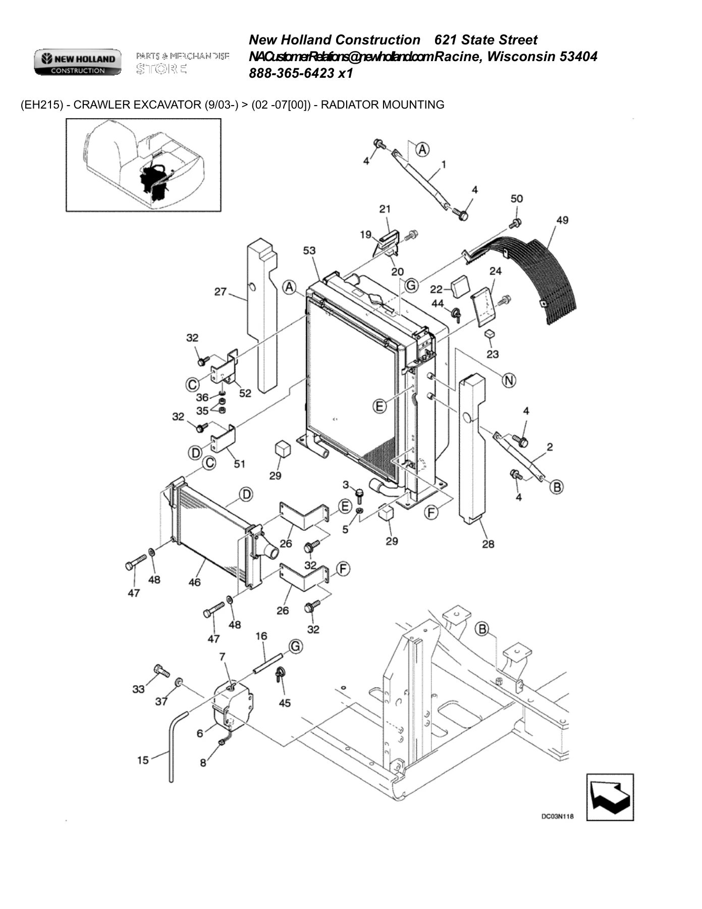 New Holland EH215 Crawler Excavator Parts Catalog PDF - 9/03 & Up Complete Illustrated Guide - Image 2