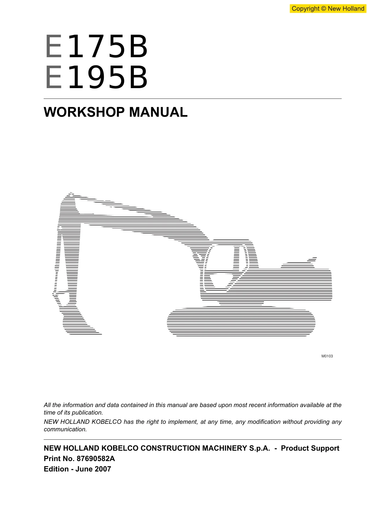 New Holland Kobelco E175B E195B Excavator Workshop Manual PDF - Complete Service, Repair & Troubleshooting Guide - Image 2