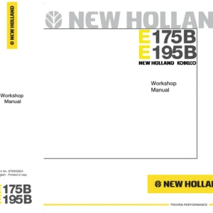 New Holland Kobelco E175B E195B Excavator Workshop Manual PDF - Complete Service, Repair & Troubleshooting Guide
