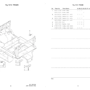 Nichiyu FB20P FB25P FB28P FB30P Series 75 Forklift Parts Catalogue 03-P-2420 PDF