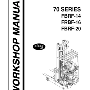 Nichiyu FBRF-14 FBRF-16 FBRF-20 70 Series Forklift Workshop Manual - 05W-1502