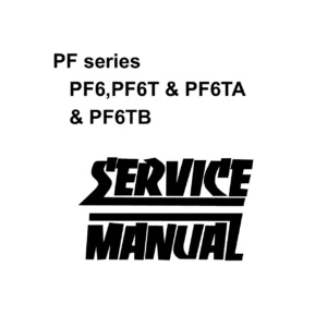 Nissan Diesel PF6 PF6T PF6TA PF6TB Engine Service Manual