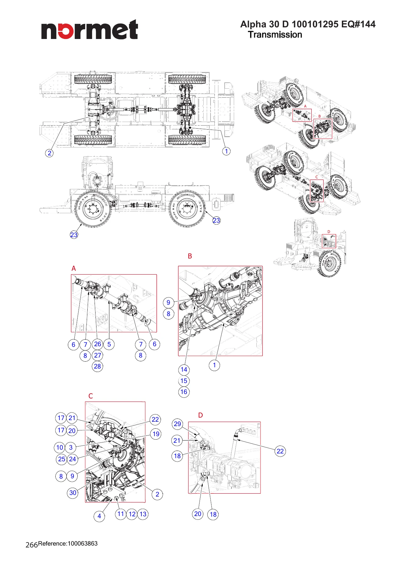 Normet Alpha 30 D Spare Parts Manual 100101295 EQ#144 - Complete Parts Catalog PDF - Image 3