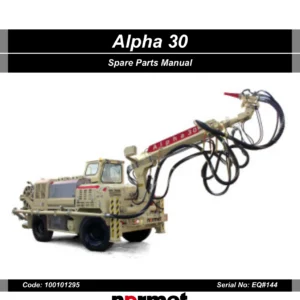 Normet Alpha 30 D Spare Parts Manual 100101295 EQ#144 - Complete Parts Catalog PDF