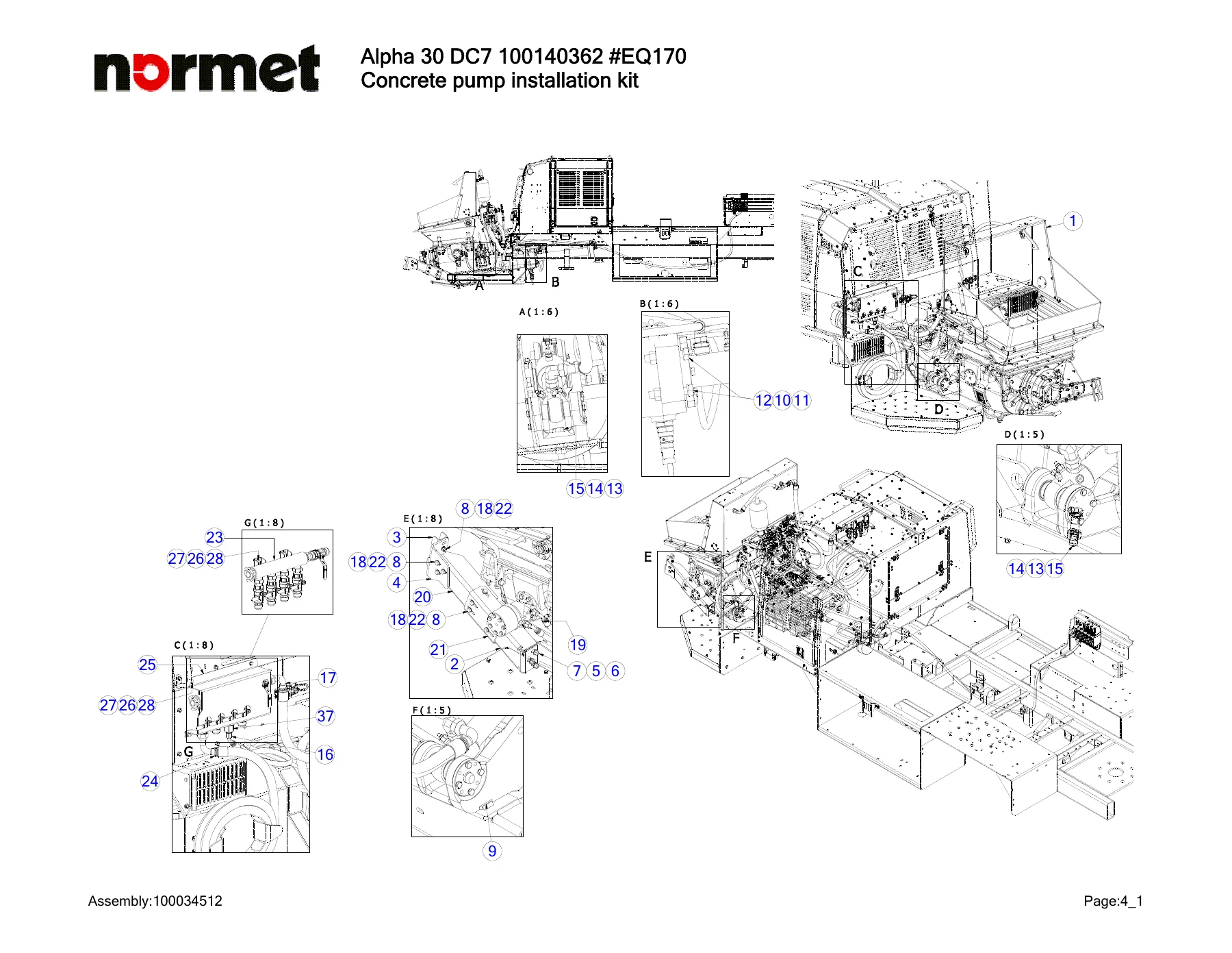 Normet Alpha 30 DC7 Spare Parts Manual 100140362 EQ170 - SB307 Parts Catalog PDF - Image 3