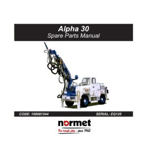 Normet Alpha 30 Spare Parts Manual 100081544 EQ125 - Concrete Sprayer Parts Catalog PDF