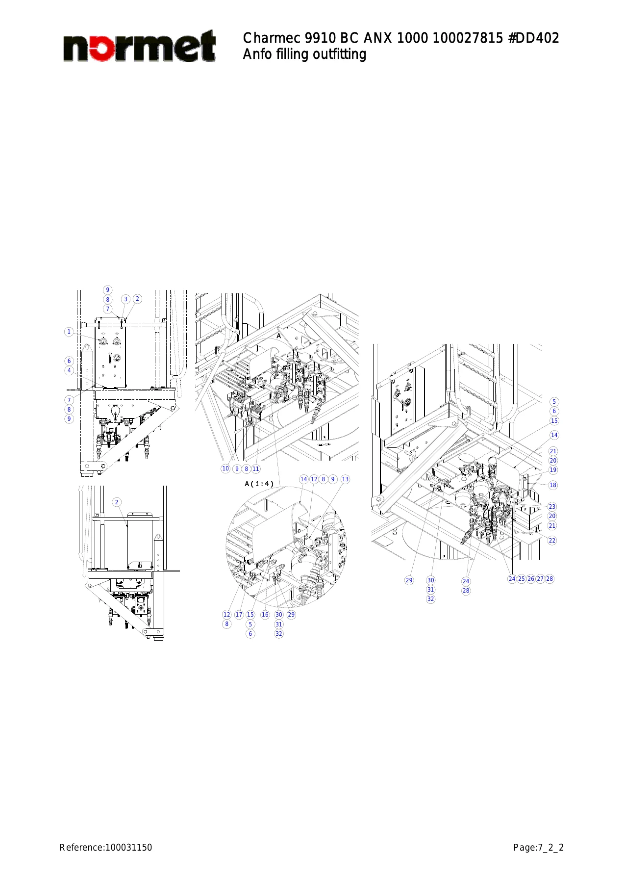 Normet Charmec 9910 BC ANX 1000 Equipment Parts Catalog 100027815 DD402 - PDF Download - Image 2